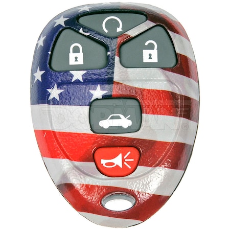 Motormite Keyless Remote Case American Flag, 13636Us 13636US